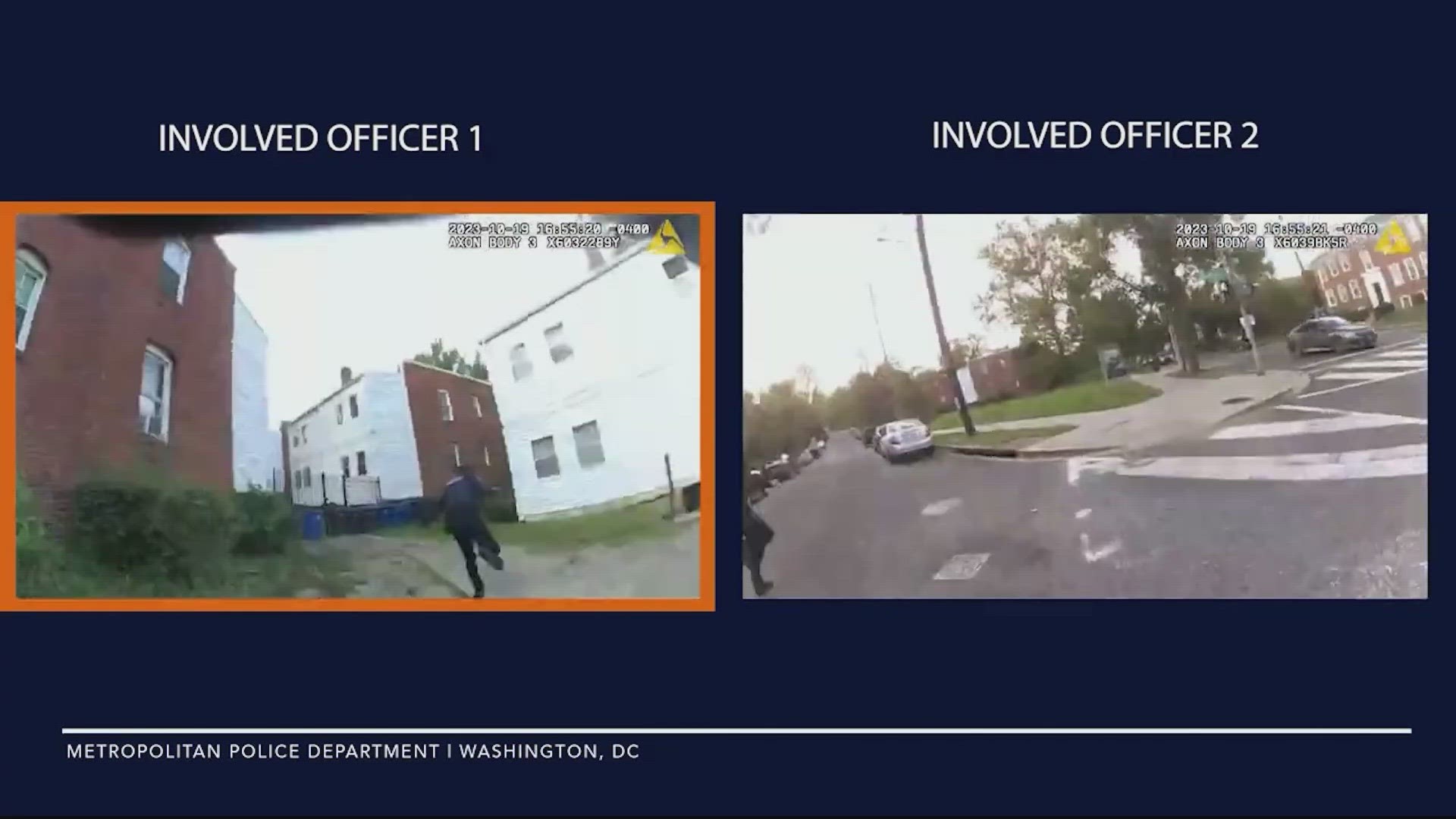 The body camera video was released Thursday in three YouTube videos, showing the perspective of the three officers involved.