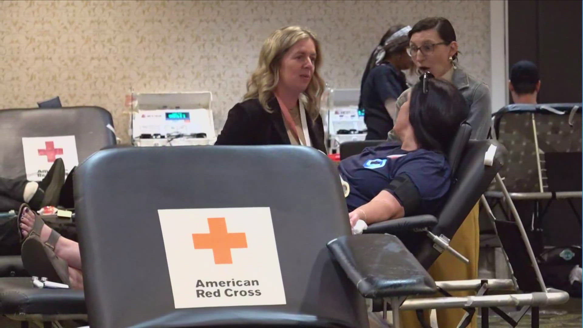 Fans flocked to the Double Tree hotel in Crystal City to donate blood ahead of Wednesday's show.