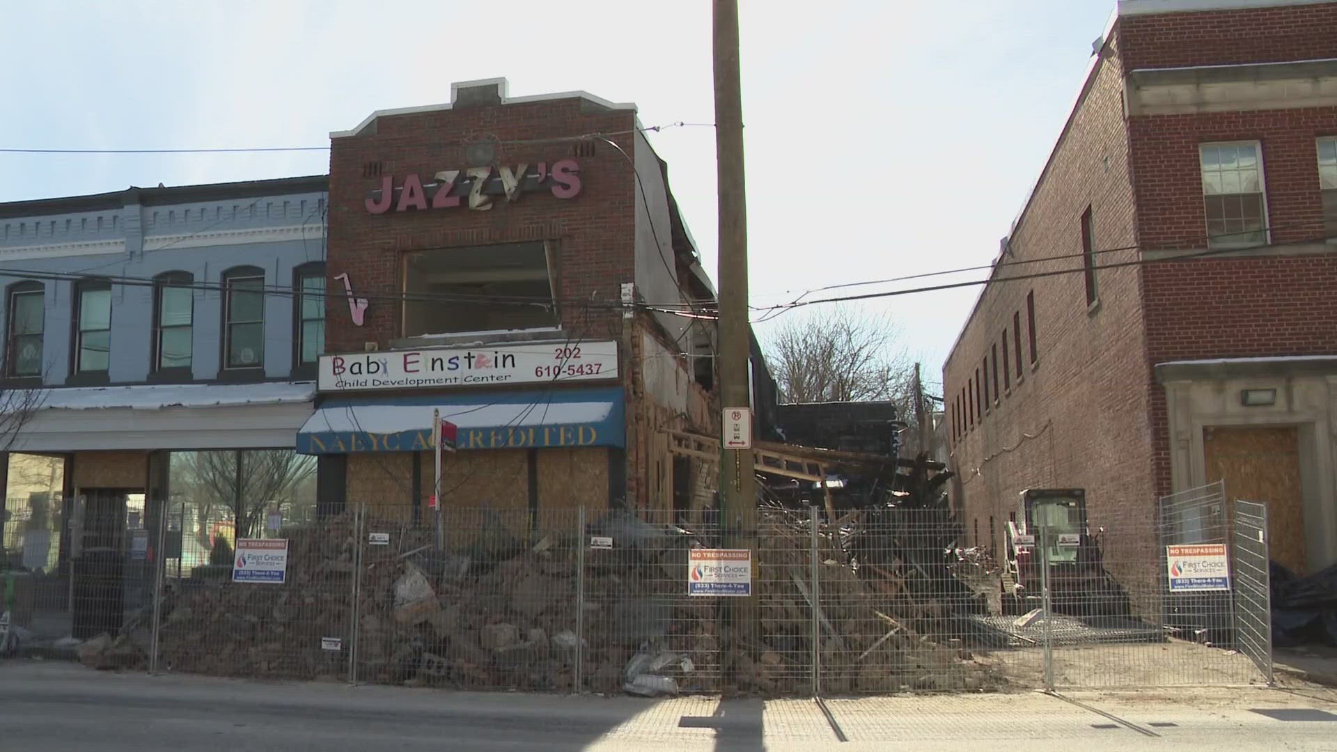 We're back with video of an explosion that has destroyed local businesses -- and left others still without gas in Southeast DC.