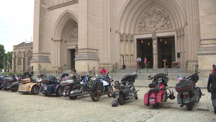 National Cathedral hosts 'Blessing of the Bikes' for all motorcyclists riding in honor of veterans this Memorial Day weekend