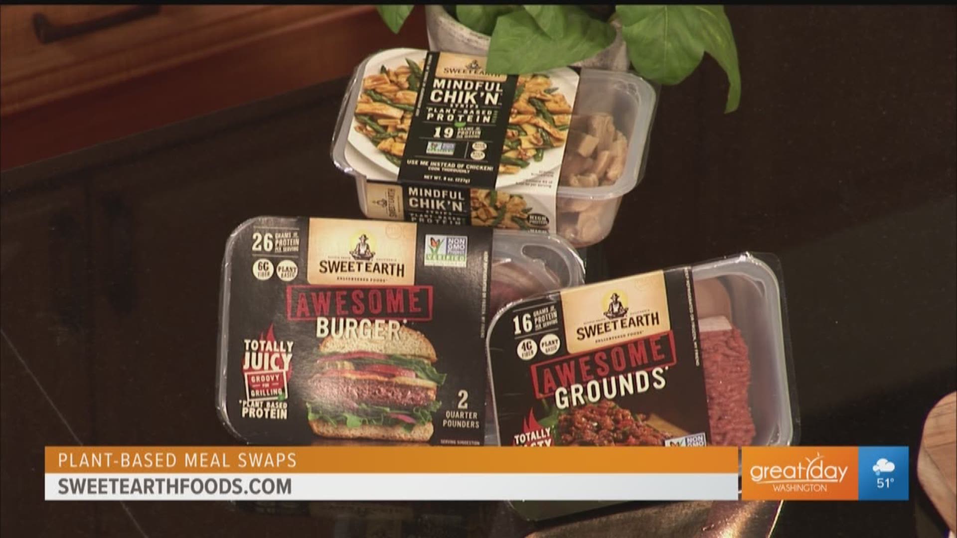 Sponsored by Sweet Earth Foods. Dietitian Charlene Thomas gives her tips for ways to swap out for plant-based foods.