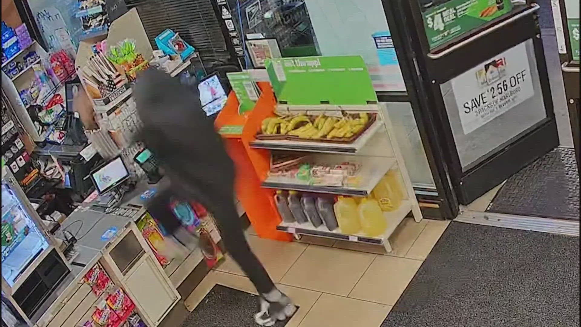 Police have released surveillance video of a suspect who robbed a Southeast, D.C. convenience store.