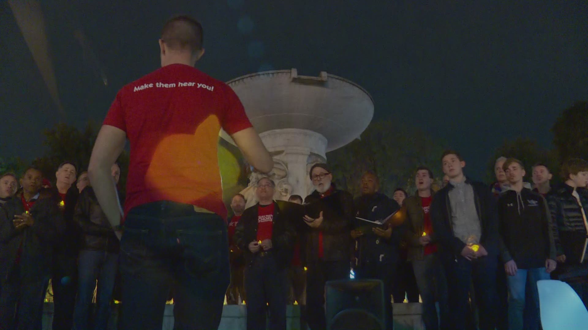 Hundreds of people gathered to remember the life of Matthew Shepard on Thursday evening in Dupont Circle.