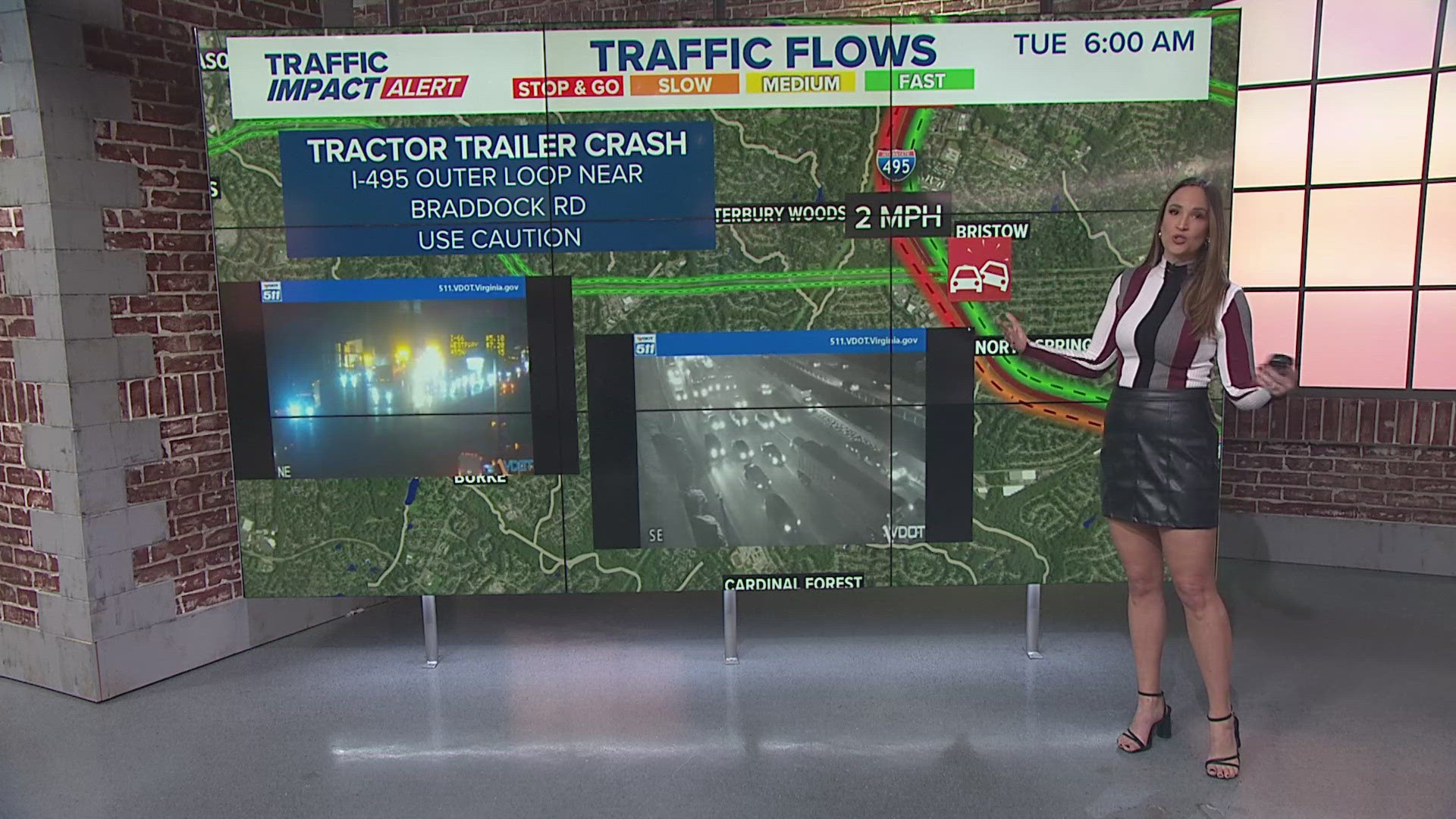 Lanes back open following overnight crash on Beltway outer loop in ...