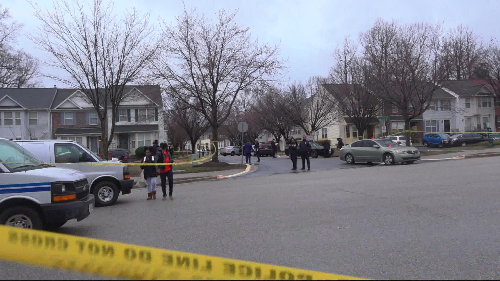 Prince George's County police said the shooting happened at 2:15 Wednesday afternoon.