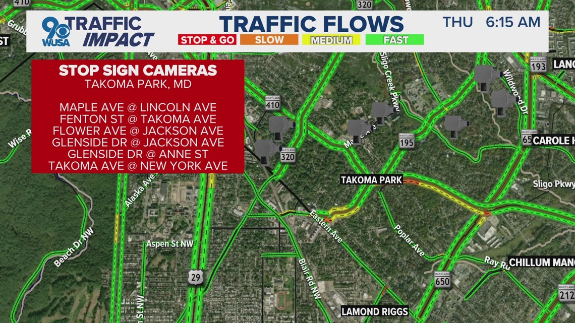 Grace period for stop sign cameras in Takoma Park ends Thursday