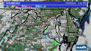 Clouds give way to some sun Thursday