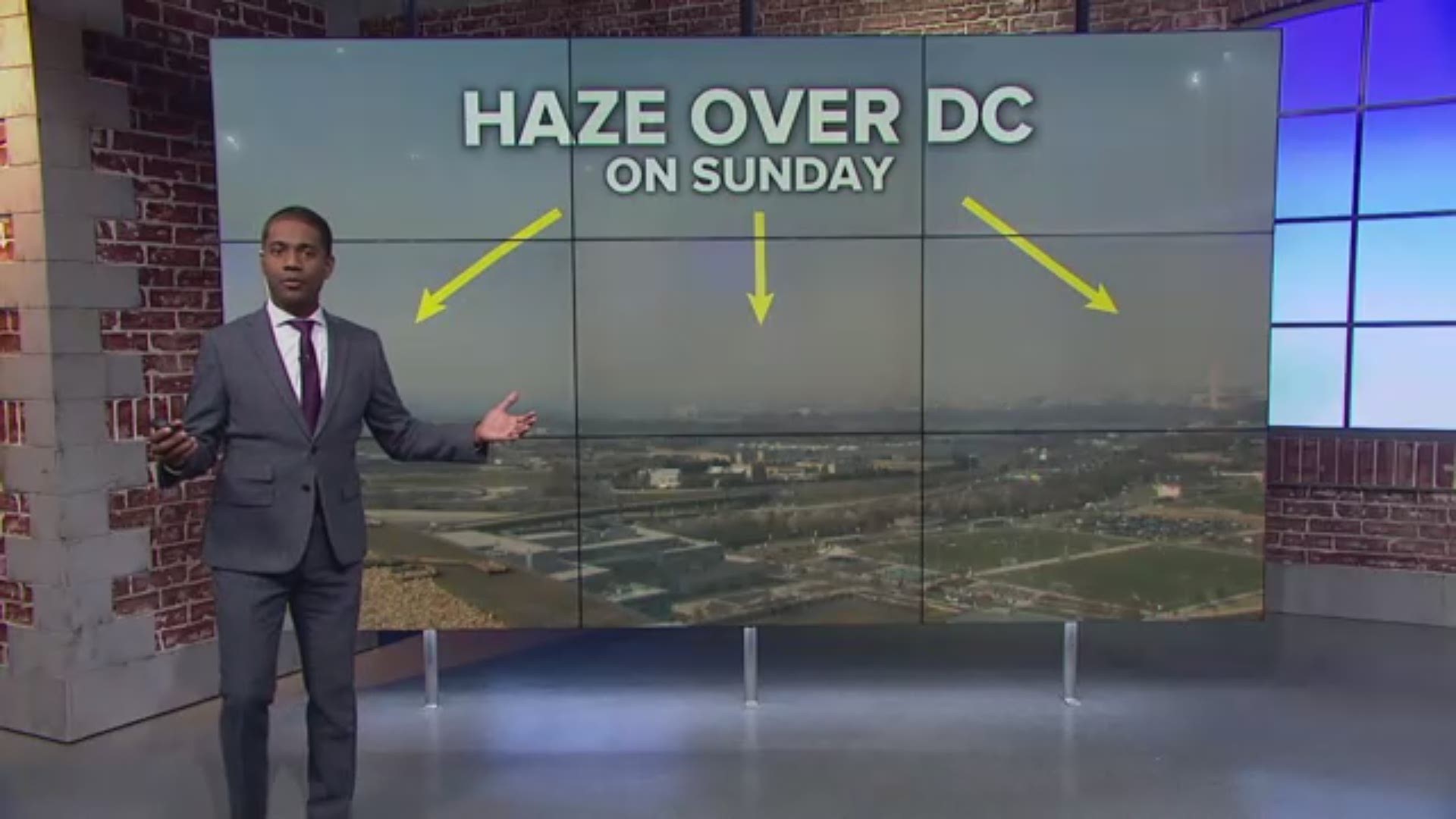 Did you notice the haze over DMV skies on Sunday?