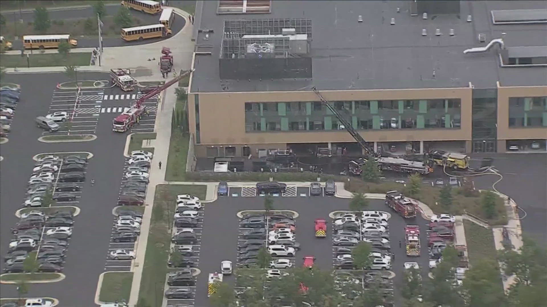 ACADEMIES OF LOUDOUN WAS EVACUATED BECAUSE OF A FIRE.