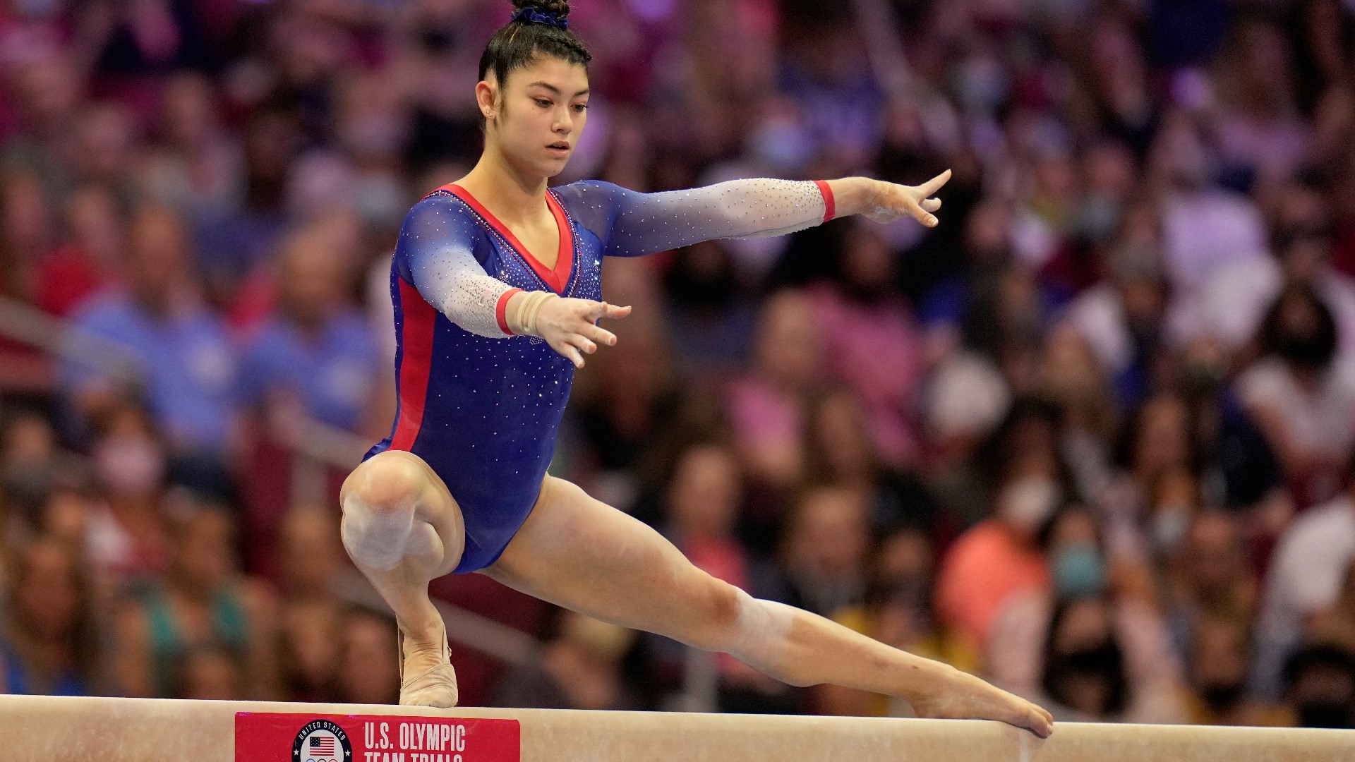 Kayla DiCello was part of a handful of athletes that competed at the Olympic trials for gymnastics in St. Louis, Missouri.