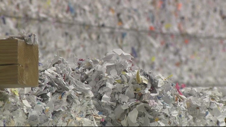 Here's why you shouldn't put shredded paper in your recycling bin | VERIFY
