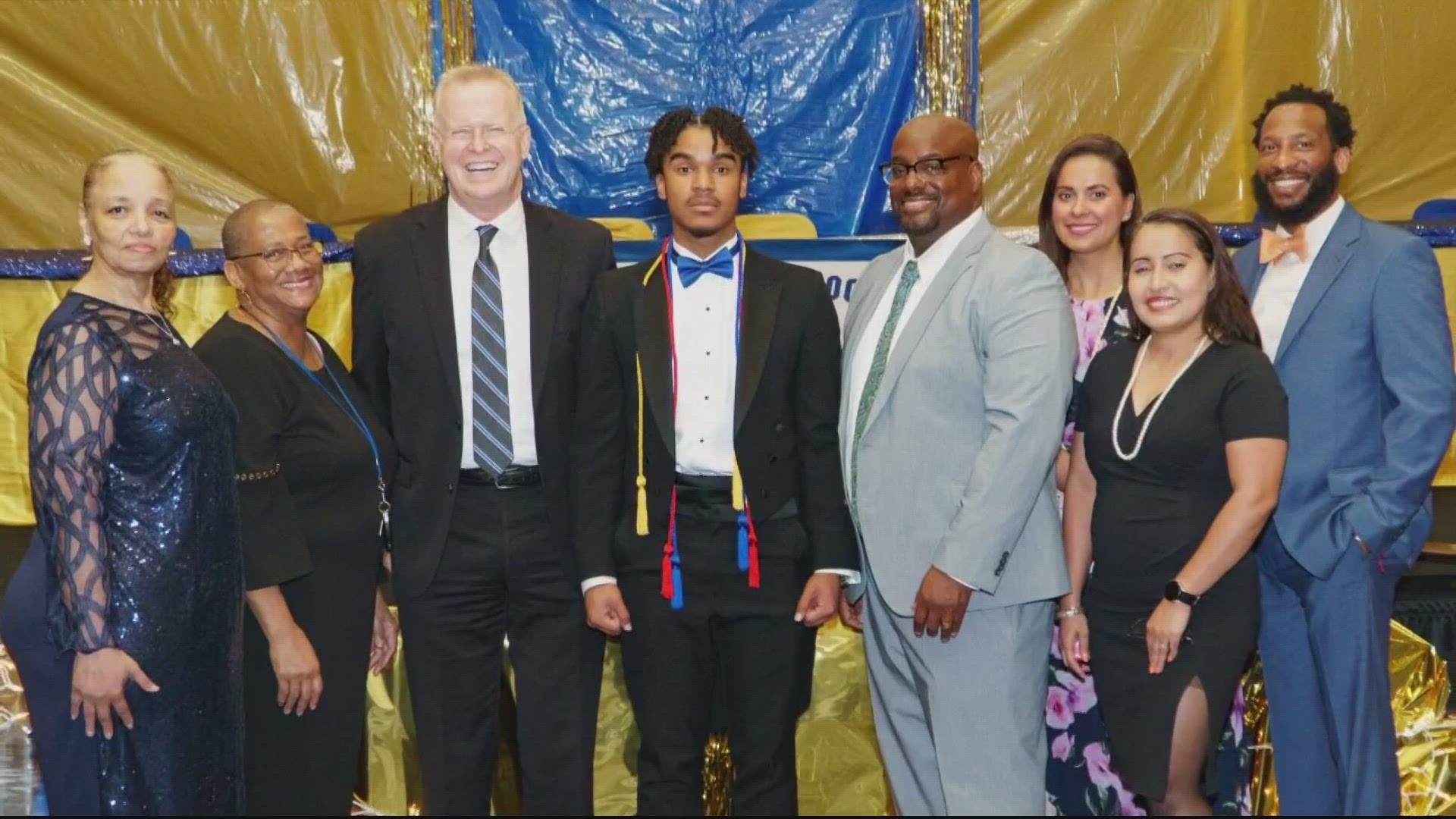 Dennis Barnes set a new national record by receiving offers from 125 colleges and universities totaling more than $9 million in scholarships.