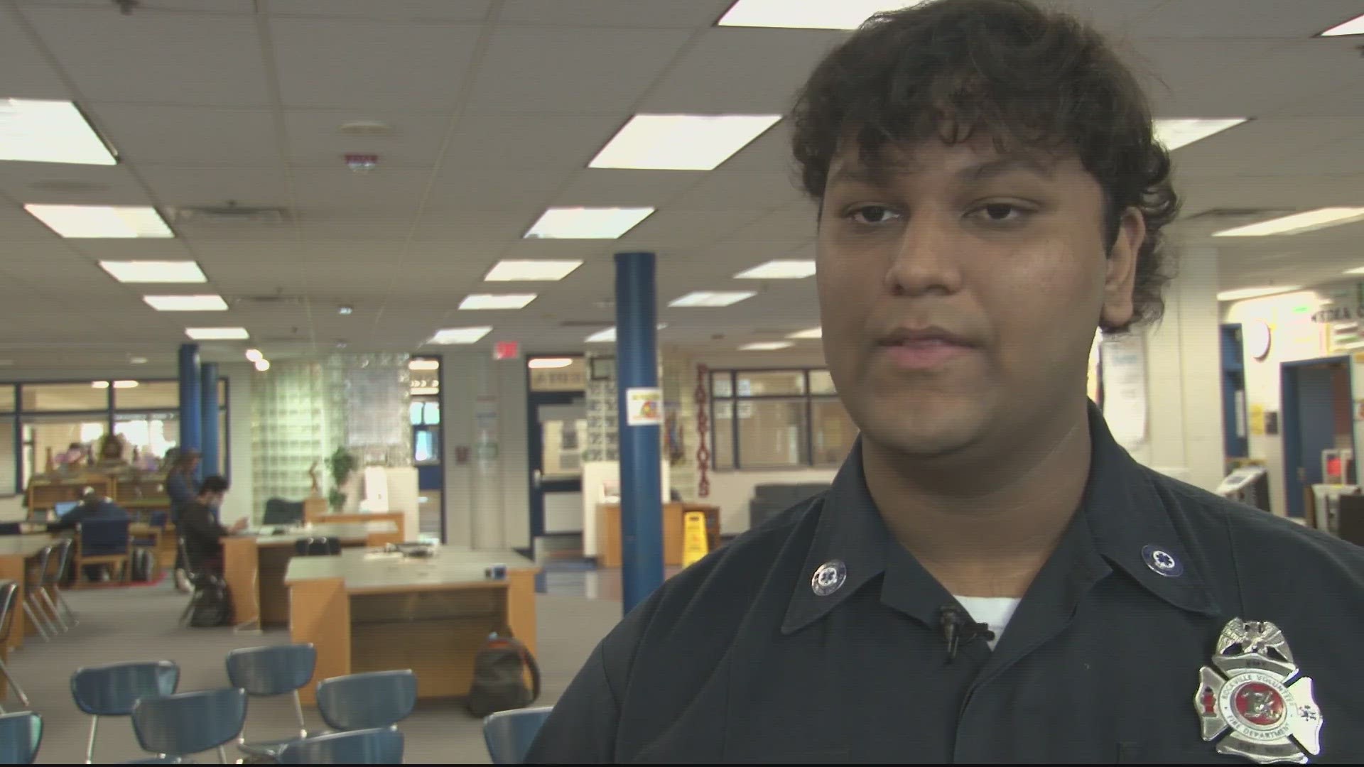 Wootton High School senior Vivek Majumdar was honored as a hero for his quick thinking under pressure that helped save the life of his best friend's grandfather.