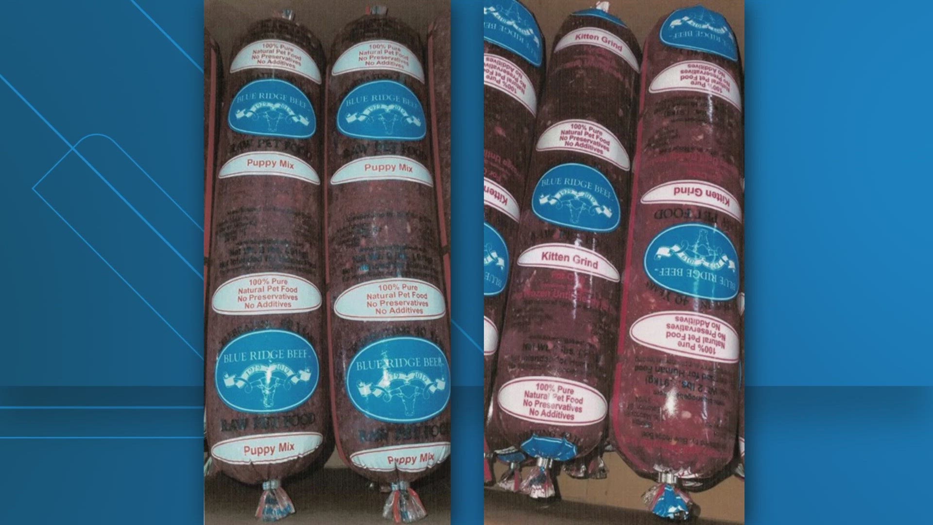 Blue Ridge Beef announces recall on raw pet food sold in Virginia