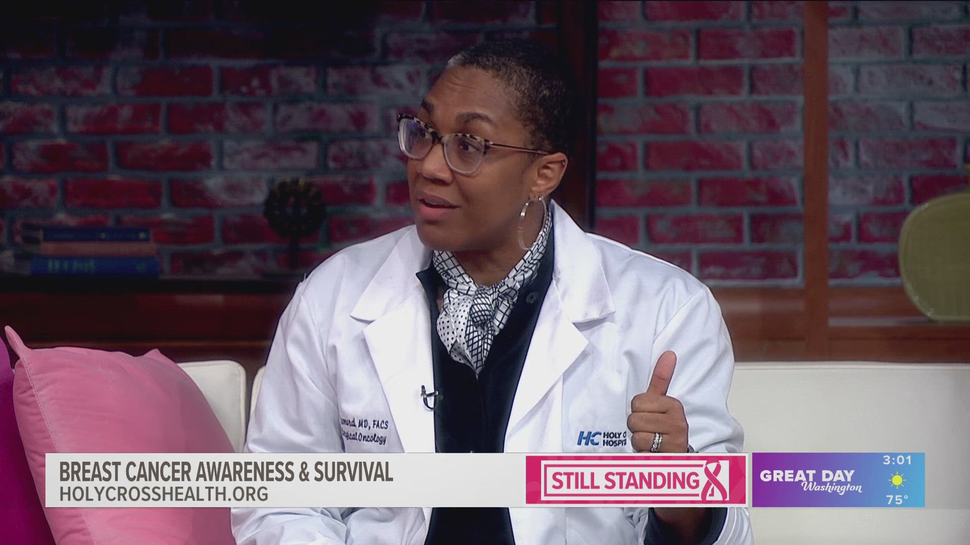 Sponsored by: Holy Cross Health. Dr. Dawn Leonard, Breast Surgical Oncologist, from Holy Cross Hospital, discusses the ways to reduce the risk of breast cancer. 