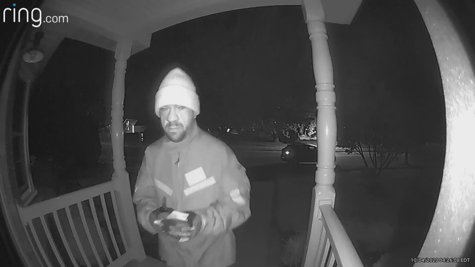 A Ring door camera captured the person who dropped the letter in front of the home, according to the affidavit.