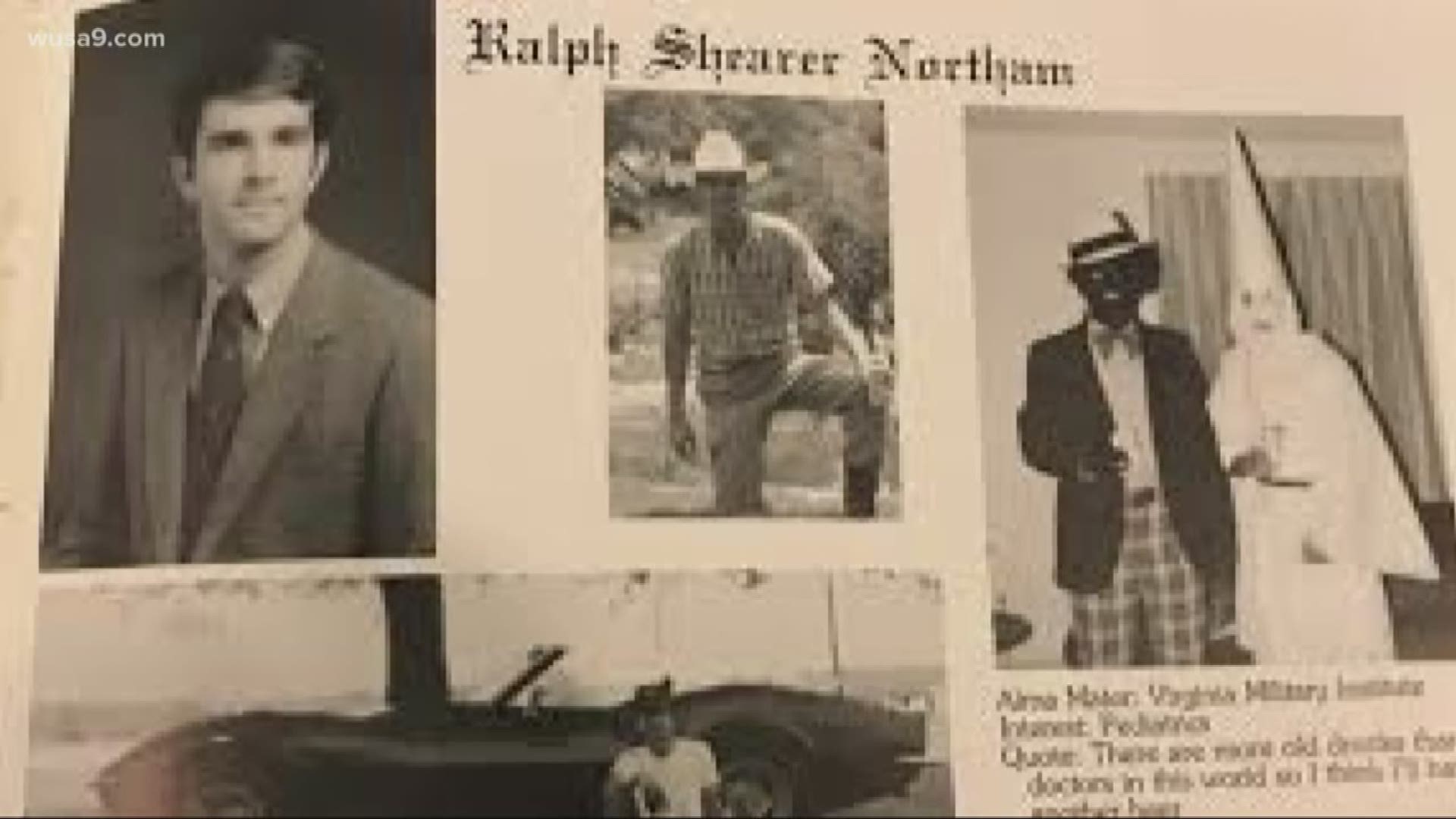 Va. Gov. Northam resists calls to resign after racist photo found on his 1984 yearbook page.