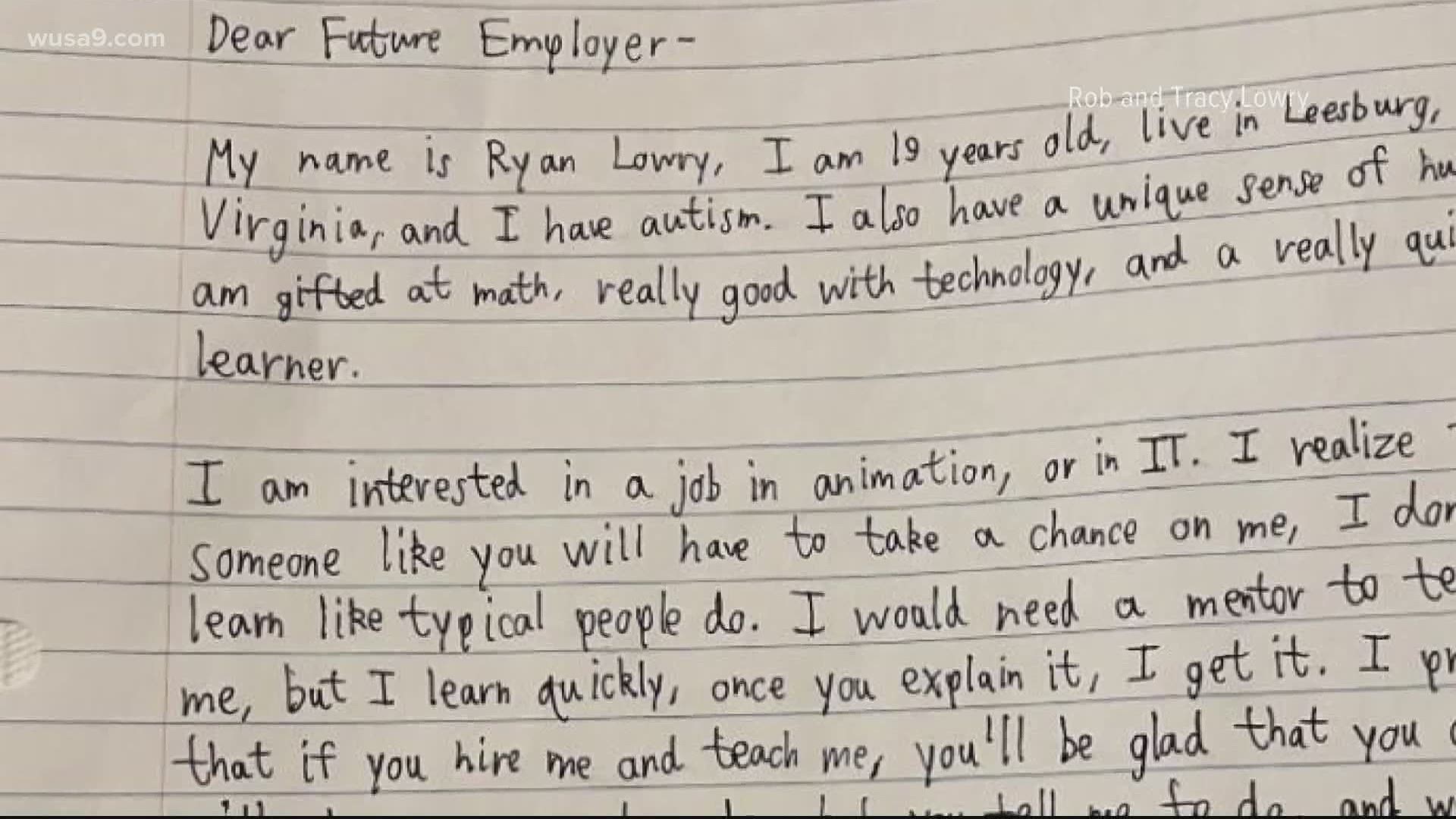 A Recent Grad s Handwritten Letter On LinkedIn Gets Attention Wusa9