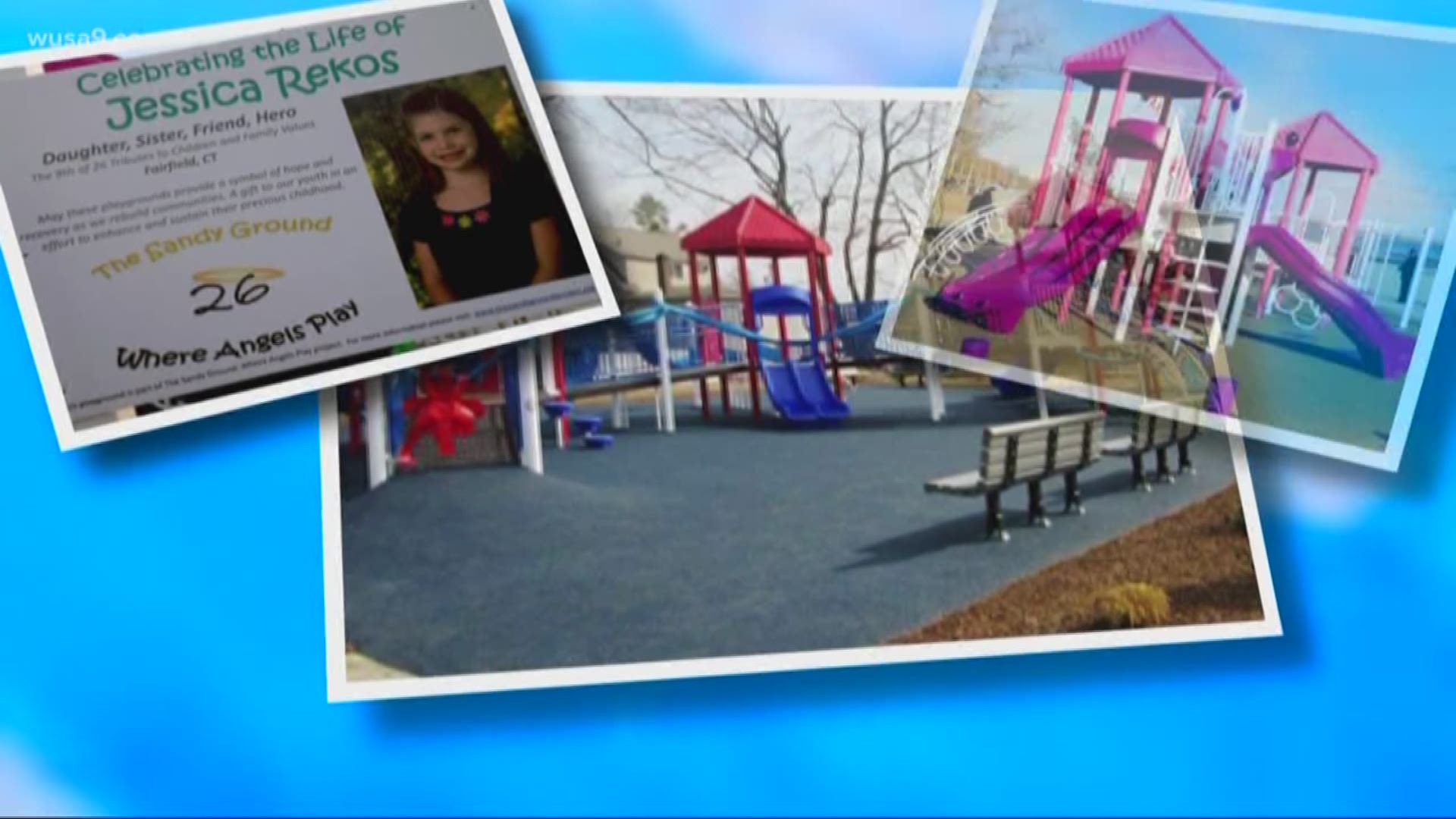 Ken Gemmell and his daughter, Arabelle, are trying to raise $100,000 for a new playground at Griffith Park at City Hall in Gaithersburg to honor his late wife and two sons killed when a plane crashed into their home four years ago.