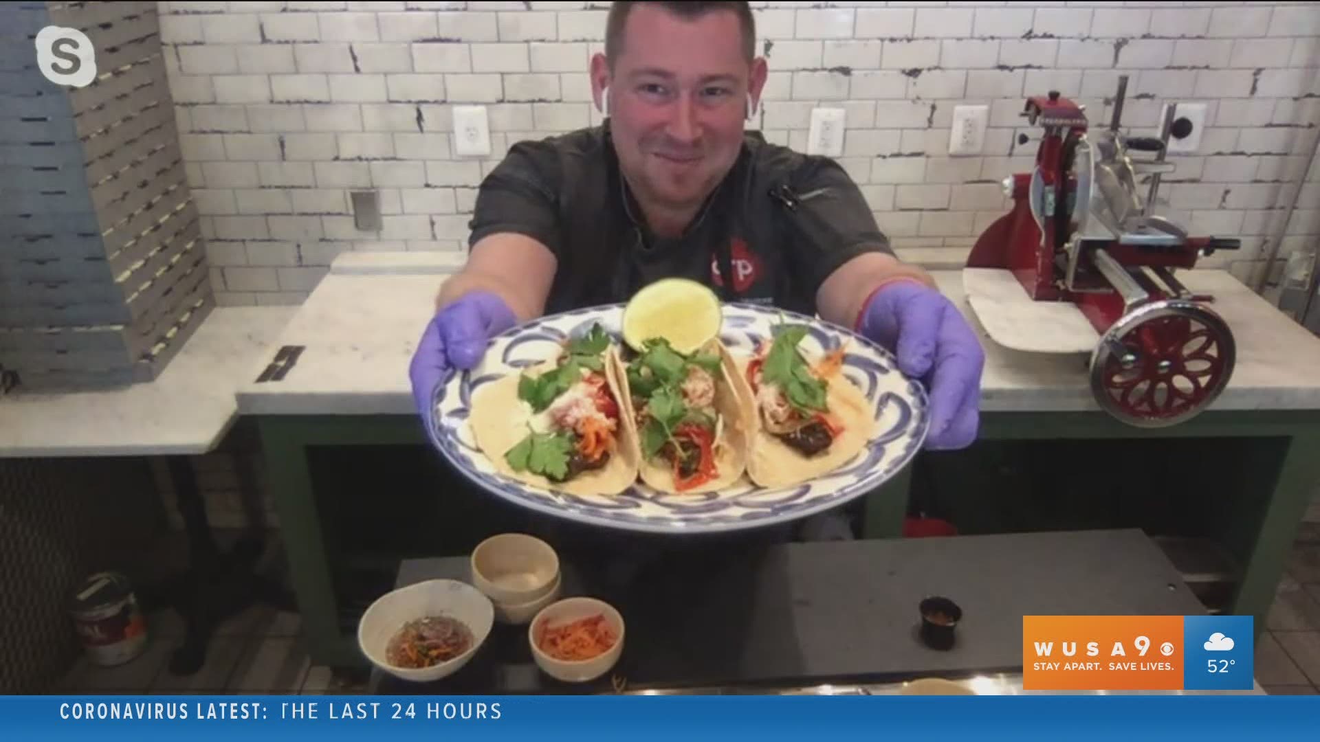Enjoy Cinco De Mayo with Blackened Fish Tacos from Vola's Dockside Grill.