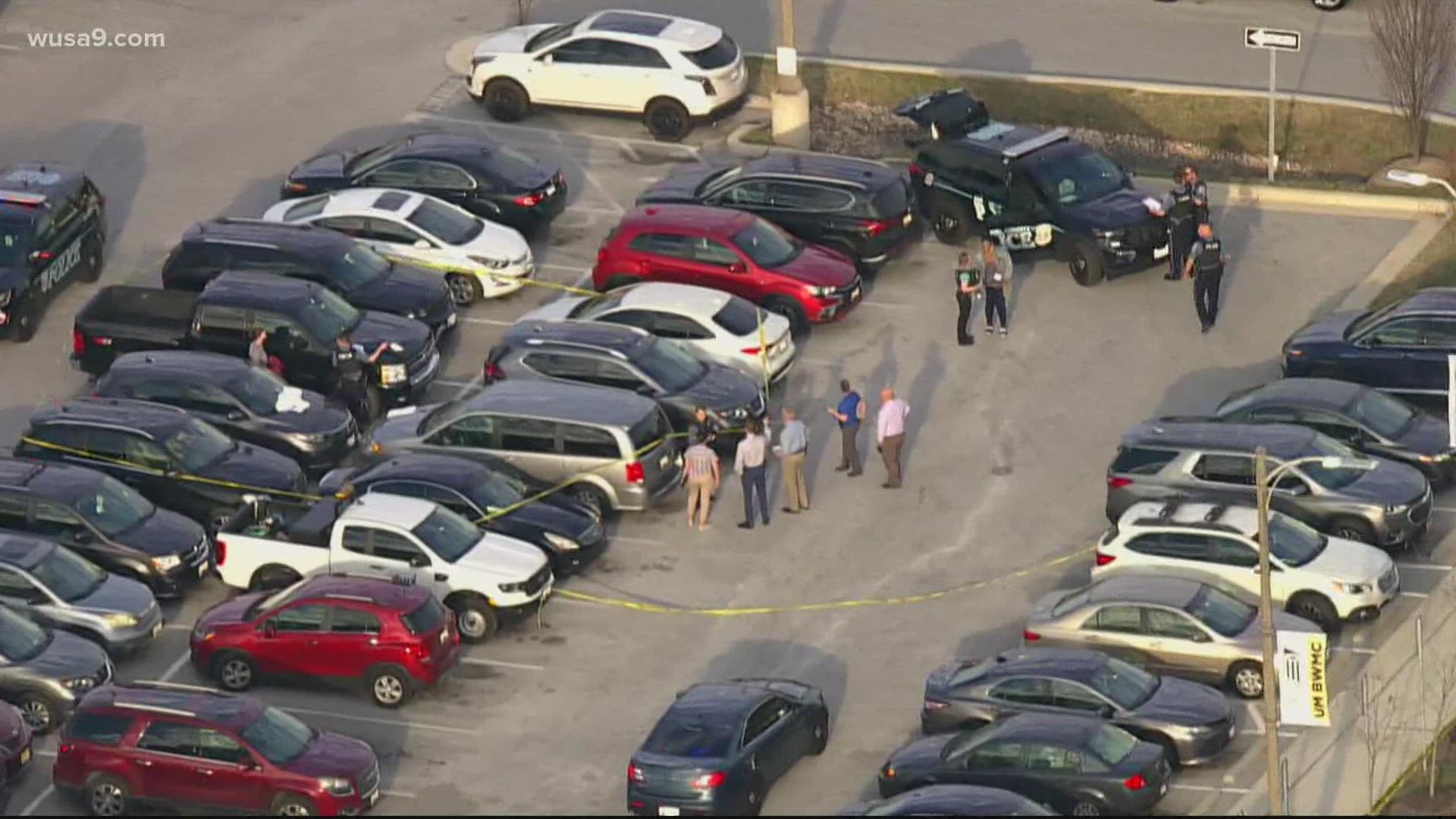 Two men are dead, a father and son, the son allegedly shot the father in the parking of a hospital in Maryland.