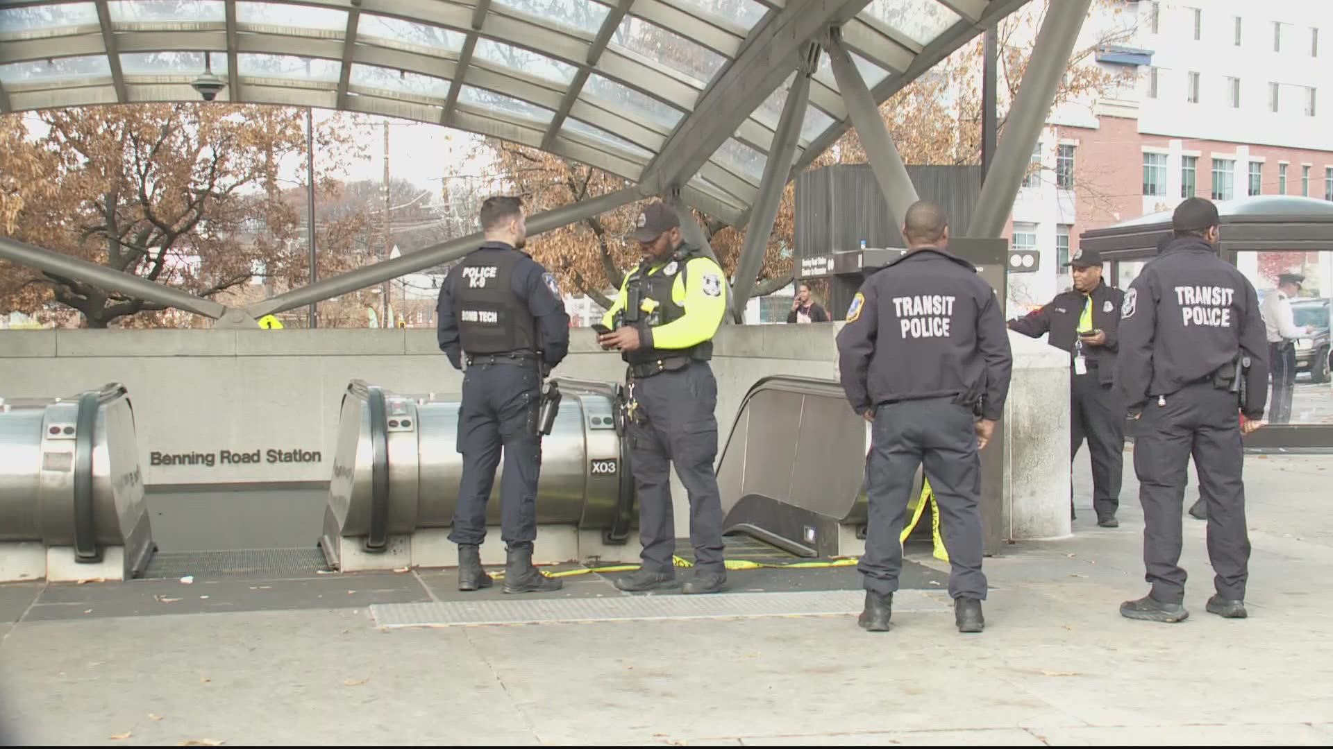 Three people have been shot at the Benning Road Metro Station in Northeast D.C. Thursday morning around 9:30 a.m.