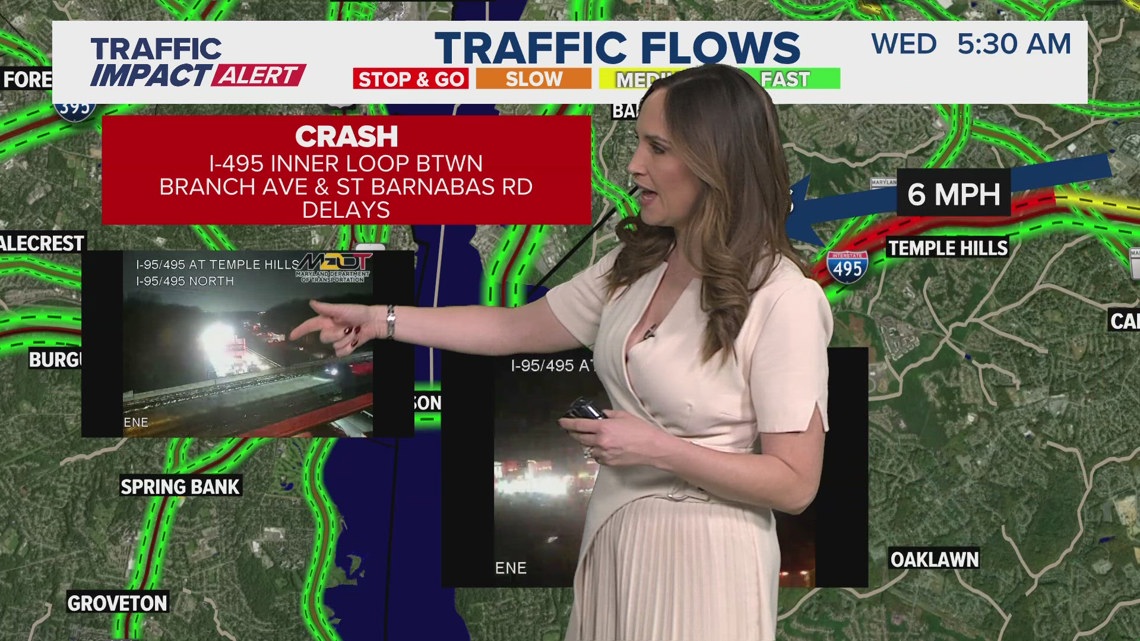 Lanes open to traffic after several cars involved in Beltway crash in ...