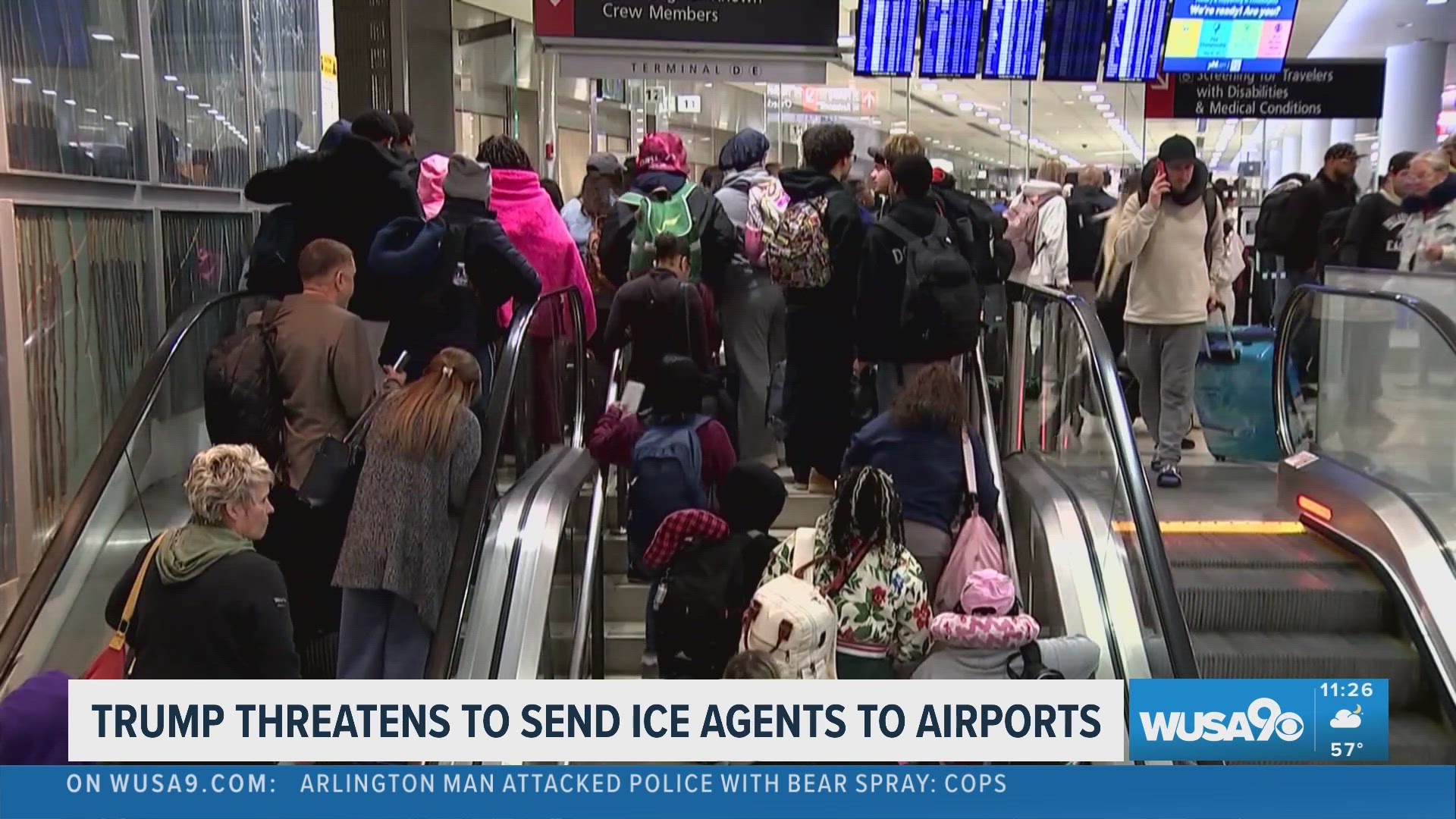 Trump suggests using ICE agents at airports amid DHS funding standoff ...