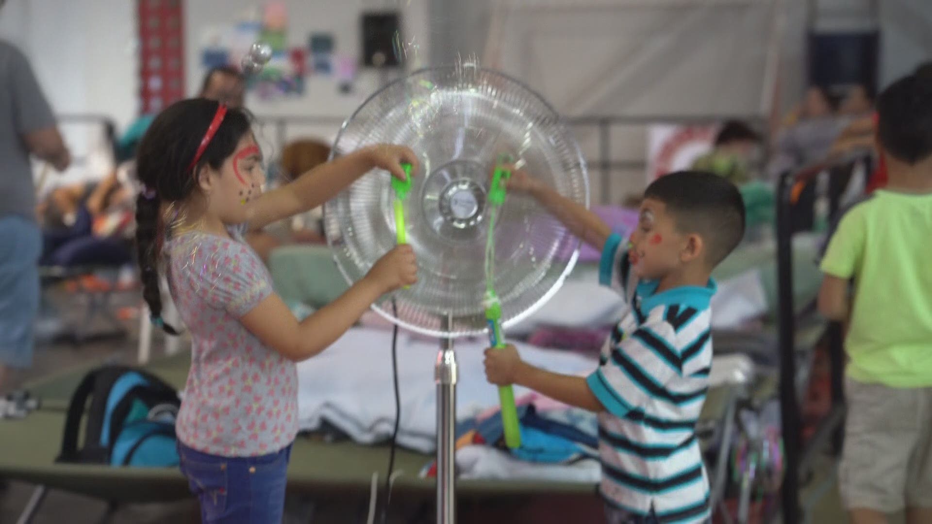 Following the devastating earthquake that hit Puerto Rico, thousands of families found themselves in shelters. But, the kids still found ways to have fun.