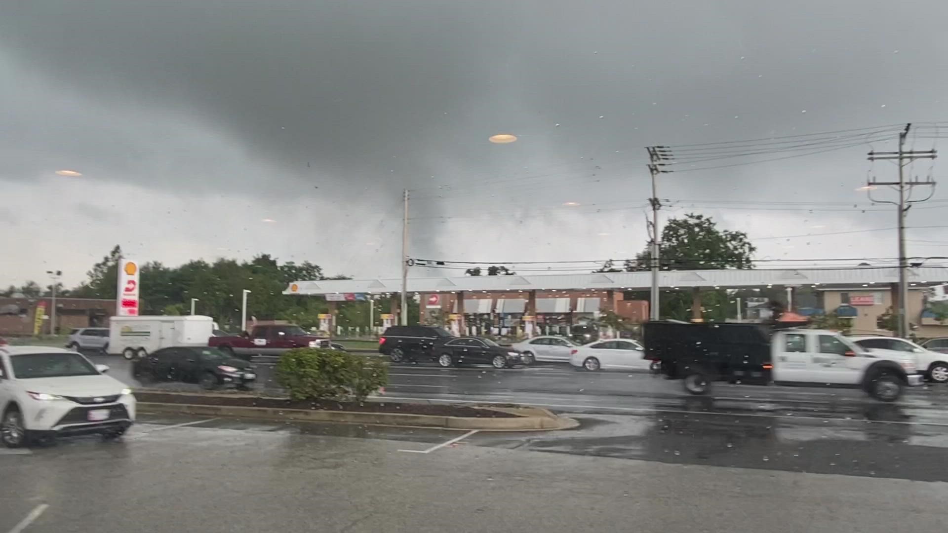 Laura Martien of Mayo, Md., shares her experience of being near a powerful storm that turned into a possible tornado.