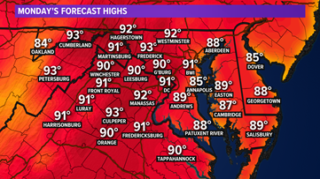 Hot & humid this week, with isolated nightly showers. Here's your forecast