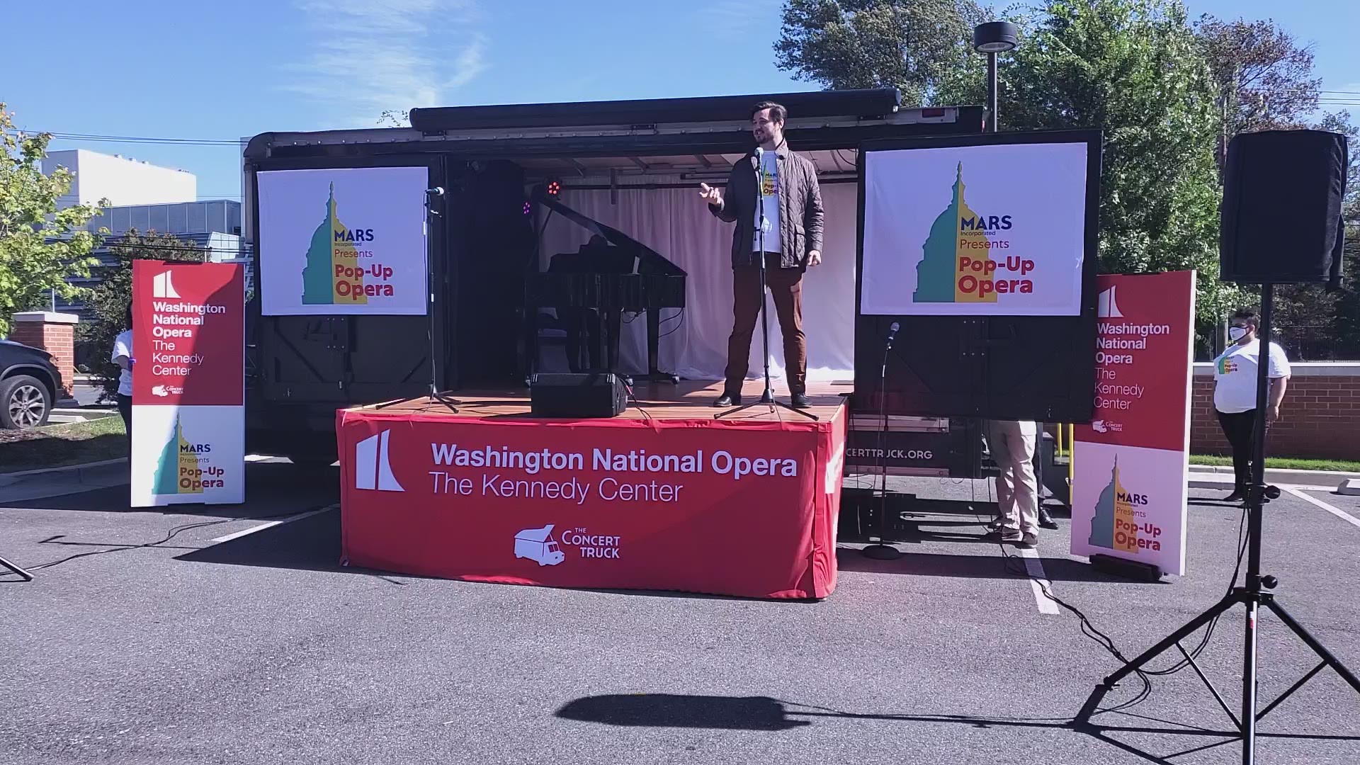 The Washington National Opera is performing in a moving truck during the pandemic.