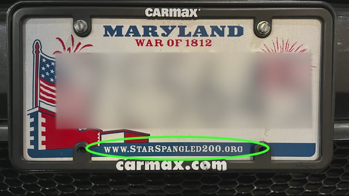VERIFY | Yes, old Maryland license plates have a URL that links to a website about gambling in the Philippines