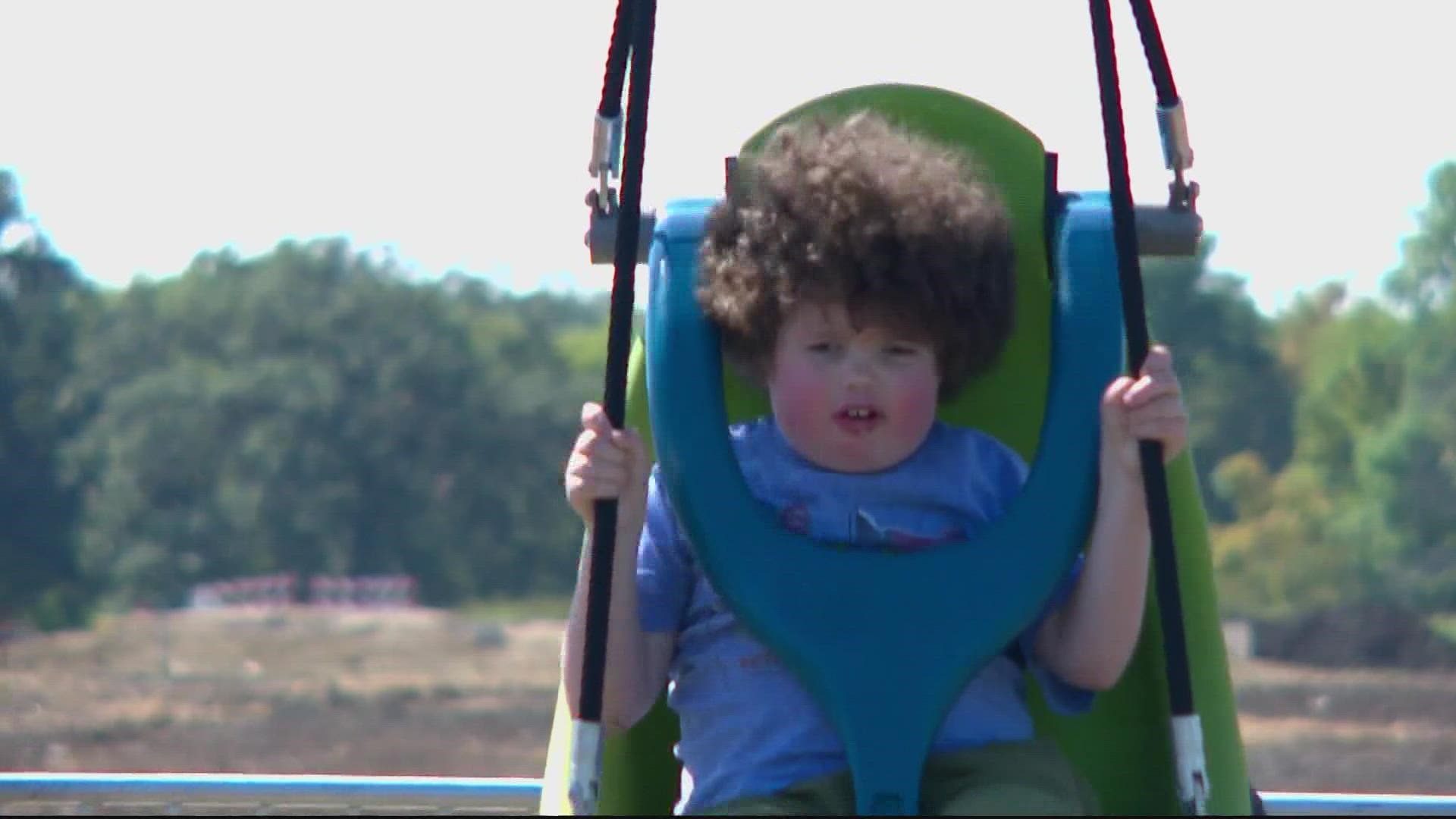 Many Make-A-Wish children wish for a one-time trip to somewhere special. But, Quinn Larson wished for a new playground in Waconia that he and kids like him could use