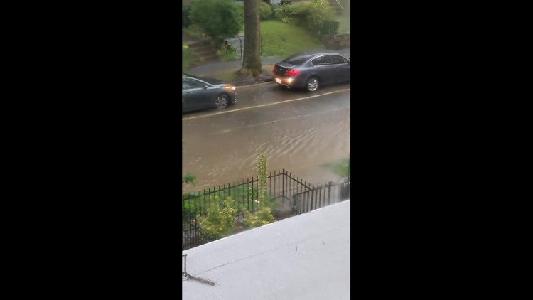 Flooding in 400 block of 19th Street, NE DC
