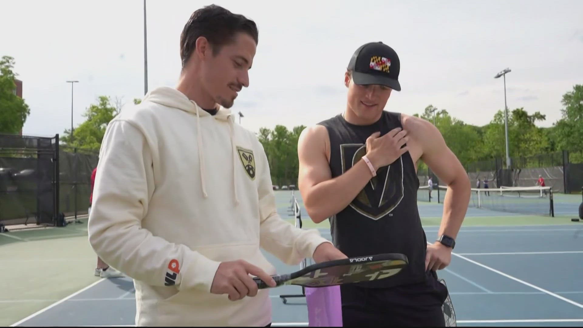 They donated pro-level paddles to the Terps Pickleball Club at the University of Maryland.