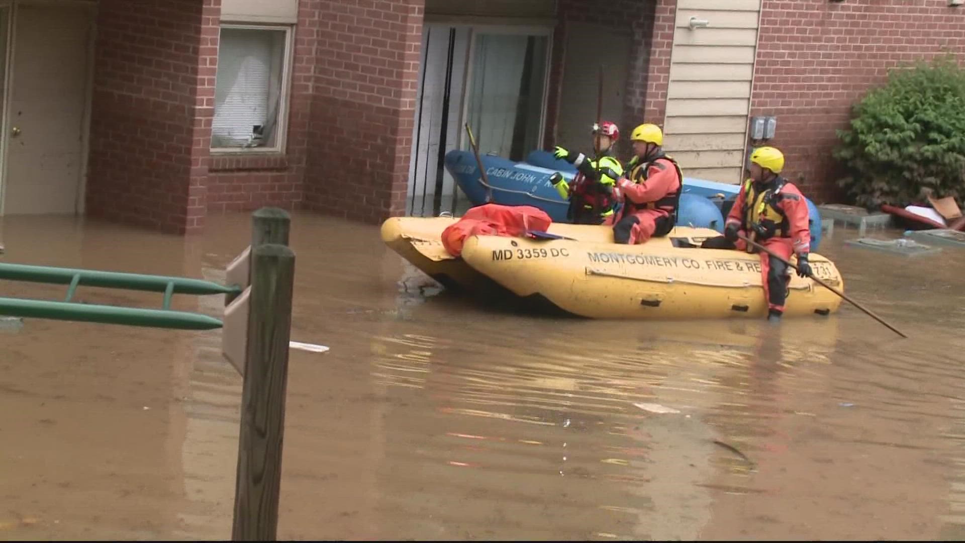 A Maryland community still struggling to recover after a deadly flood one year ago.