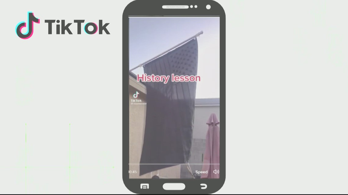 What does allblack American flag mean? VERIFY