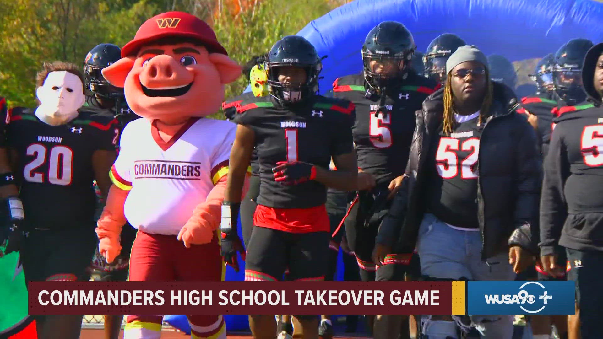 For the second straight week, the team threw a tailgate at an area high school, this time at H.D. Woodson in Northeast DC for a big rivalry game against Dunbar. 