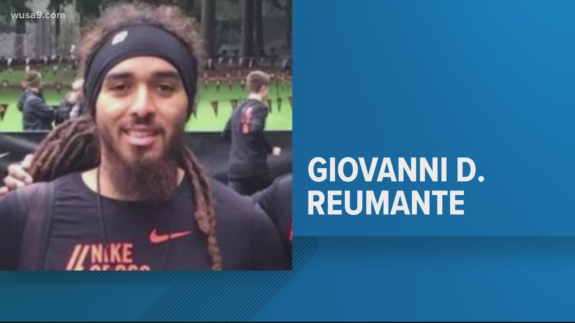 Giovanni Di Angelo Reumante was arrested by US Customs and Border Protection officers on Tuesday.