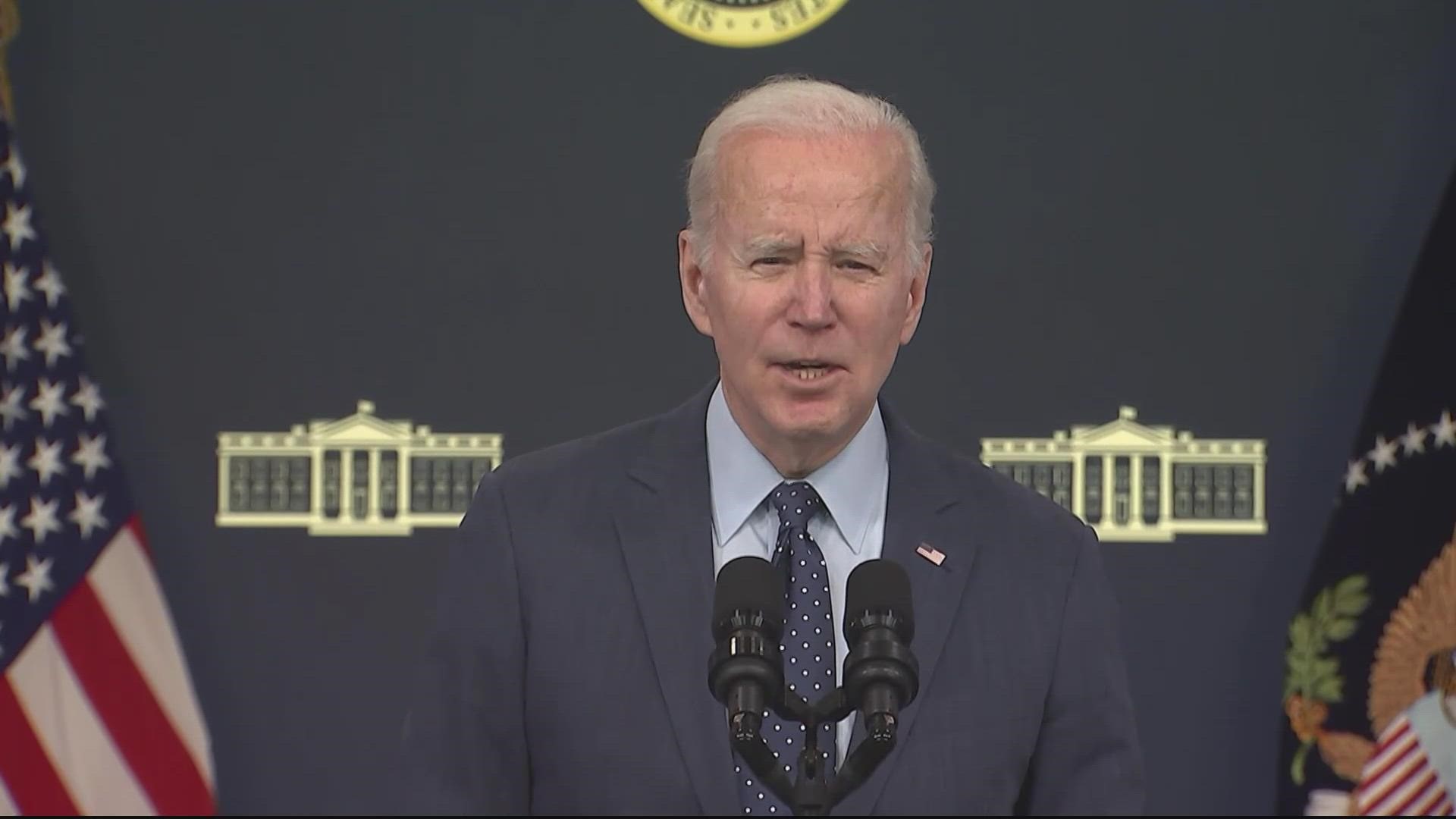 President Biden addressed the nation about the unidentified objects recently shot down by the U-S military.