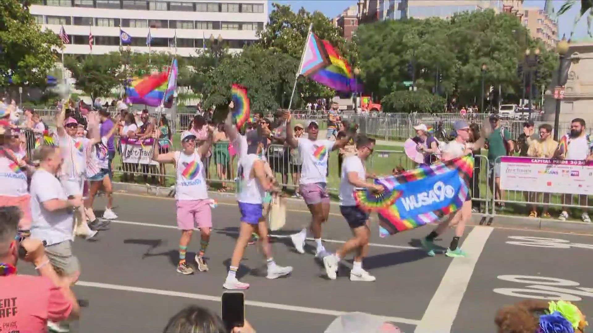 WUSA9 staff and ECO9 joined the Pride festivities Saturday