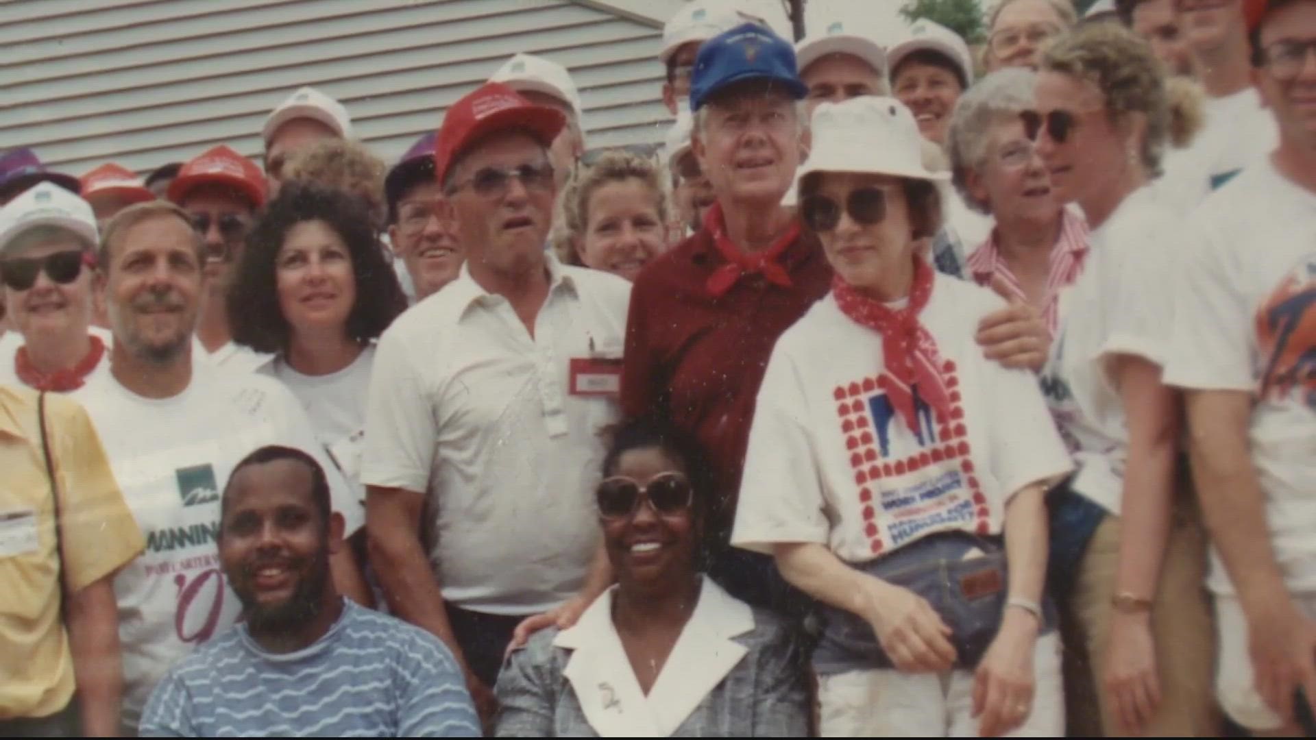 For many people they have President Carter and Rosalyn Carter to thank for their homes. We spent the day in SE talking to people who will never forget their impact.