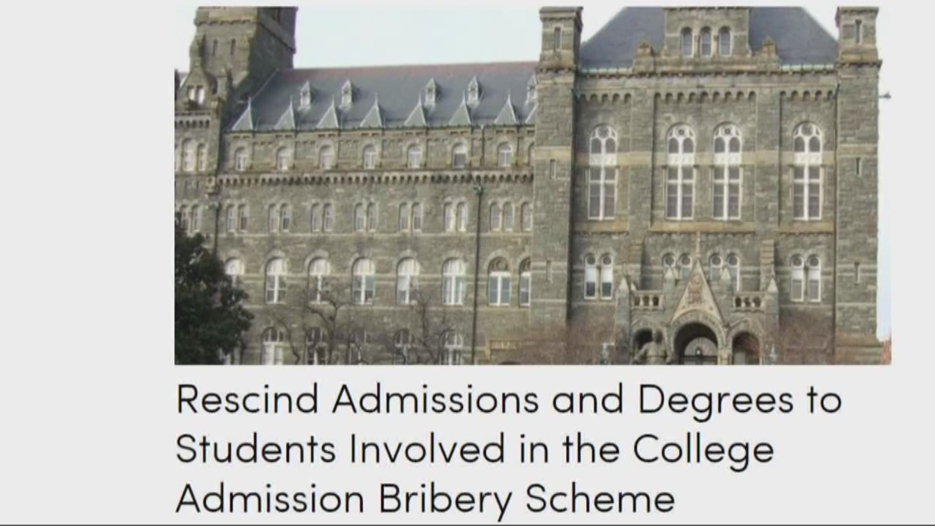 Do you think students at Georgetown University who were caught in the college admission scandal should lose their degrees?