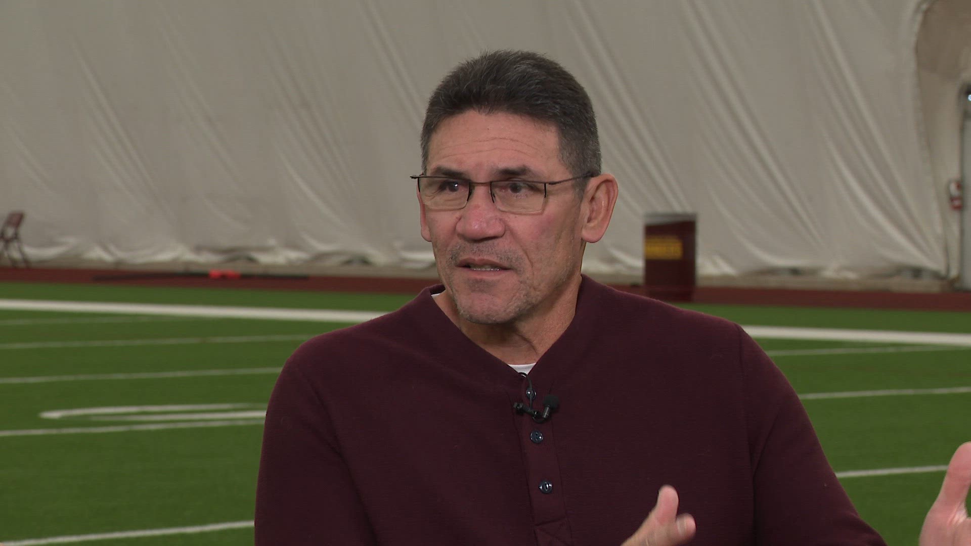 Full interview with Commanders Head Coach Ron Rivera before their final matchup with the Cowboys.