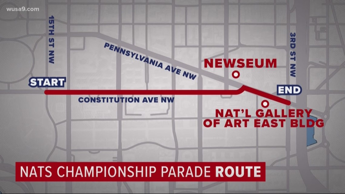 Washington Nationals World Series Parade: Route Map, Schedule & More -  Thrillist