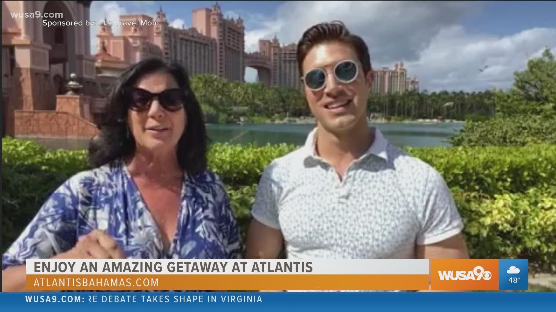 The Travel Mom is back!  Emily and Tommy Didario explain the amazing vacation that you can enjoy at Atlantis Bahamas.  Sponsored by The Travel Mom.