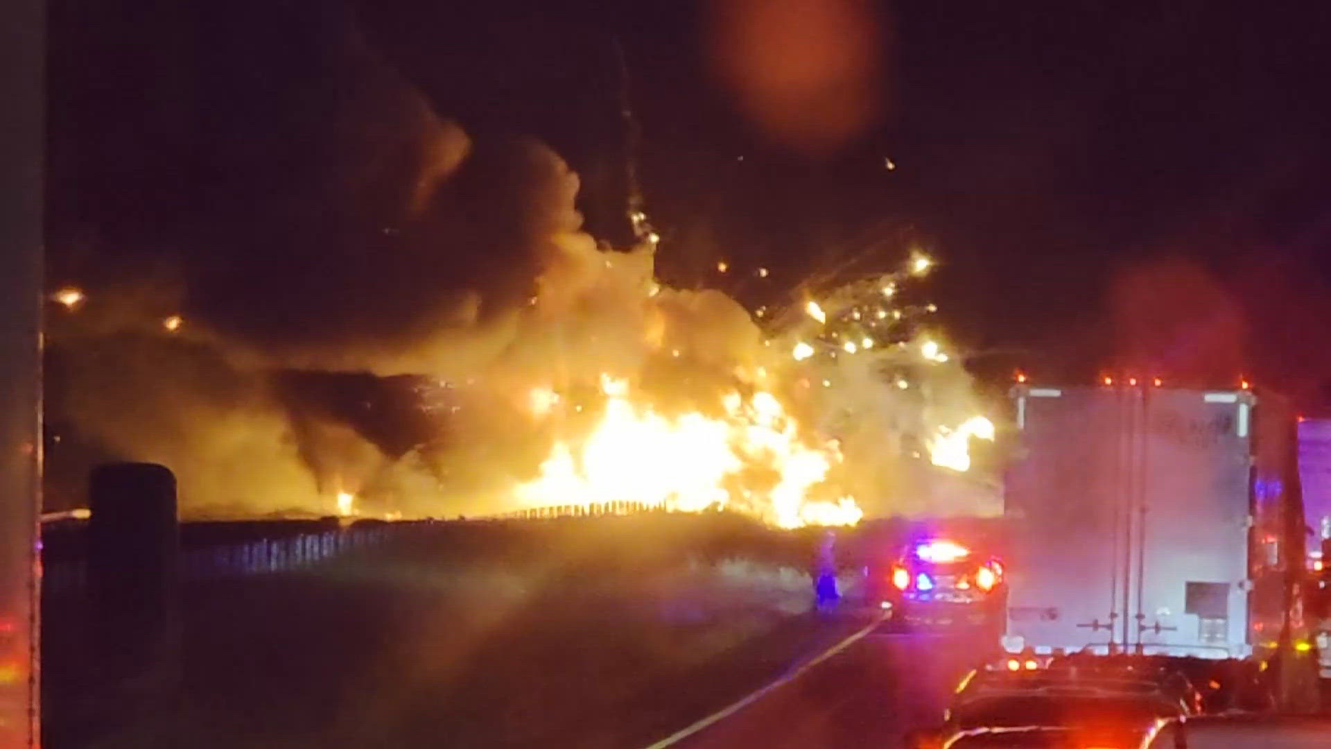 Coverage image for: 'Never seen anything like that,' 2 truck drivers killed in fiery I-81 crash involving oxygen tanks in Frederick County