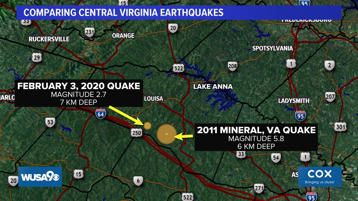 Minor earthquake reported in Virginia