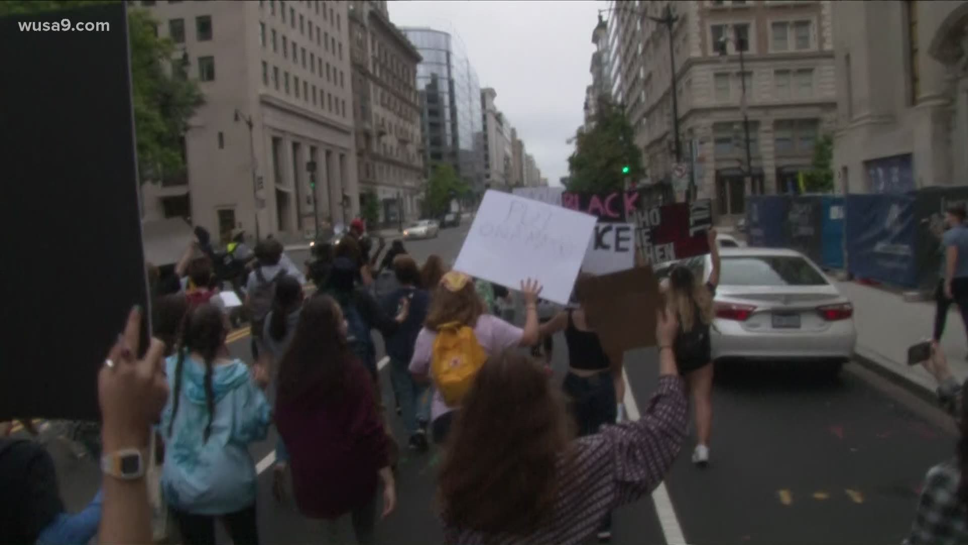 Youth-led march in support of BLM movement | wusa9.com